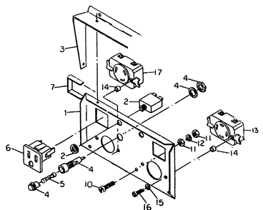 Panel Electric Start Units No. 60047 Diagram and Parts List for 8752-2-G4050  Briggs and Stratton Generator